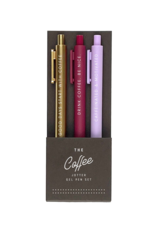 The Coffee Jotter Gel Pen Set of 3 The Coffee Jotter Gel Pen Set of 3