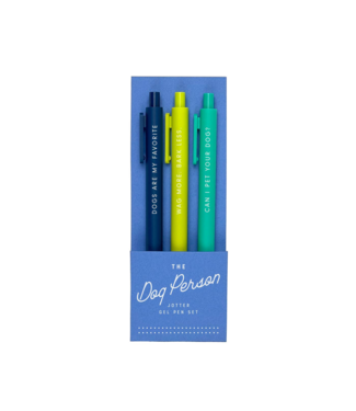The Dog Person Jotter Gel Pen Set of 3