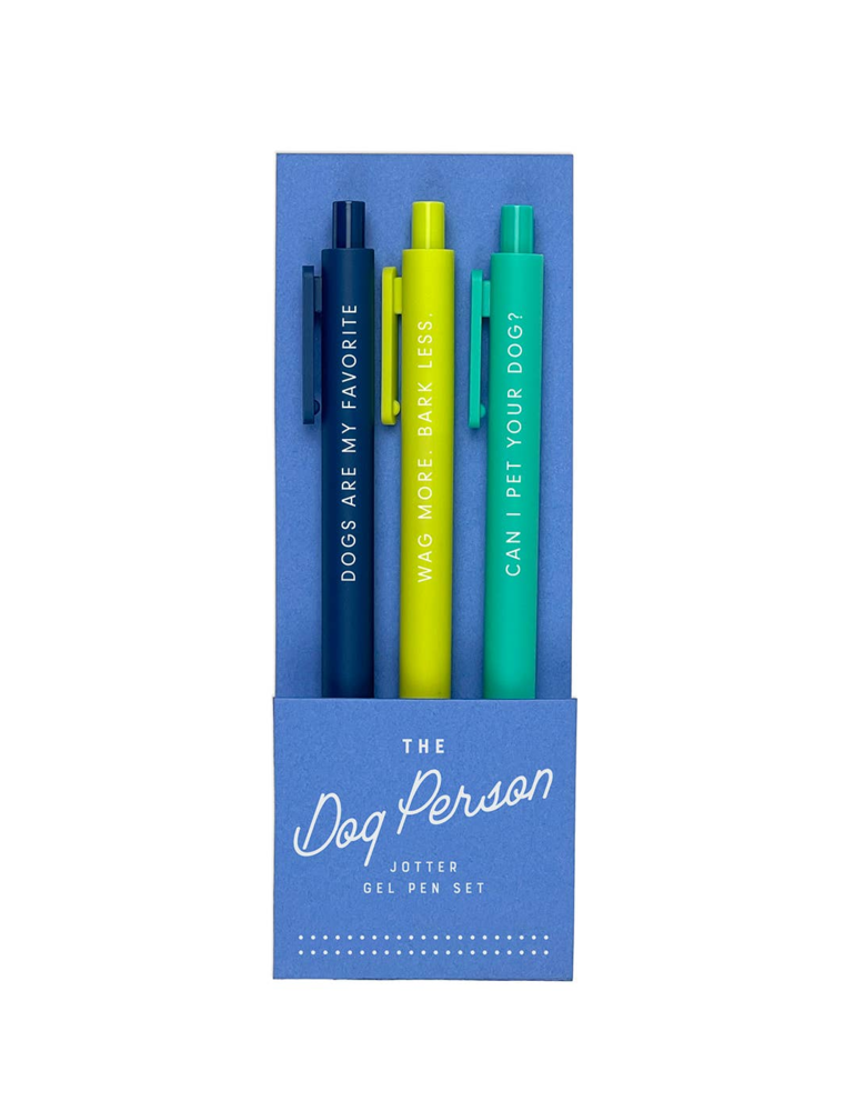 The Dog Person Jotter Gel Pen Set of 3