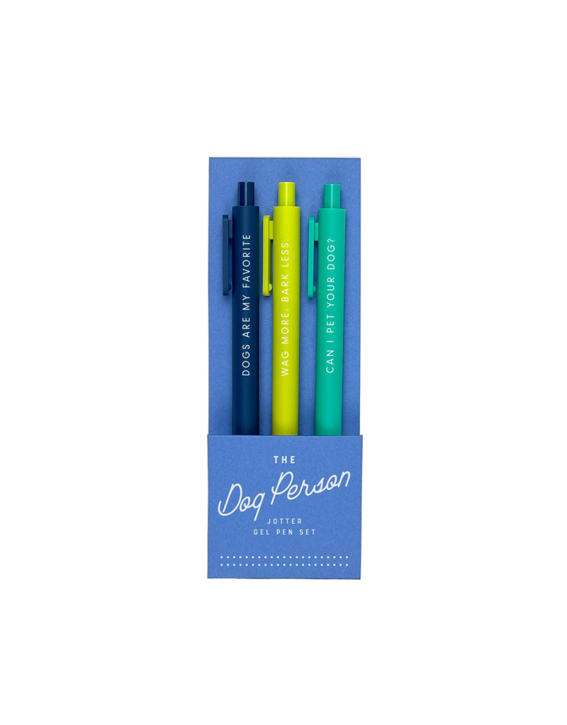 The Dog Person Jotter Gel Pen Set of 3