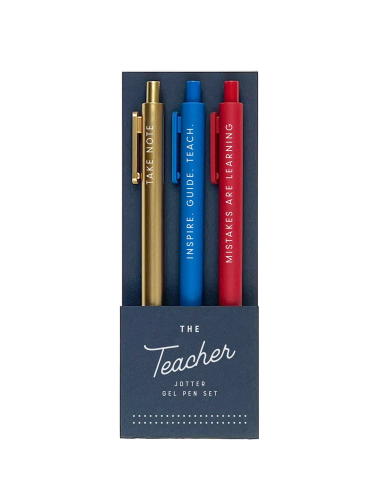 The Teacher Jotter Gel Pen Set of 3