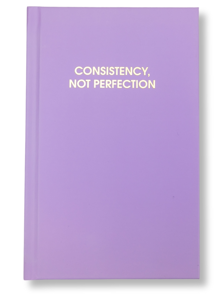 CHEZ GAGNE Consistency, Not Perfection Hardcover Journal