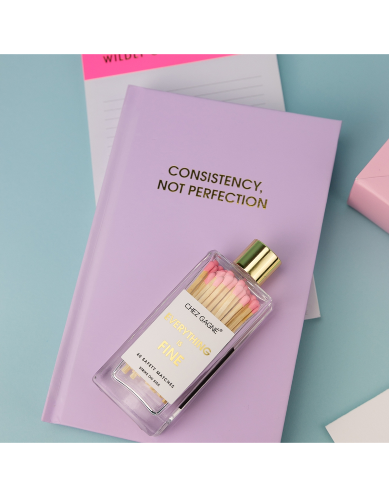 CHEZ GAGNE Consistency, Not Perfection Hardcover Journal