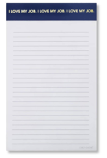 CHEZ GAGNE I Love My Job Lined Notepad - Navy Blue