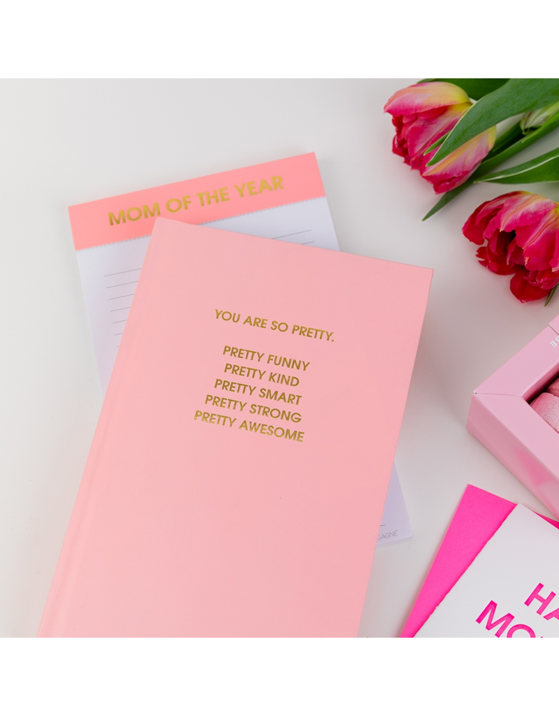 CHEZ GAGNE Mom of the Year Lined Notepad - Pink