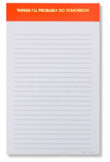 CHEZ GAGNE Things I'll Probably Do Tomorrow Lined Notepad - Peach CHEZ GAGNE Things I'll Probably Do Tomorrow Lined Notepad - Peach
