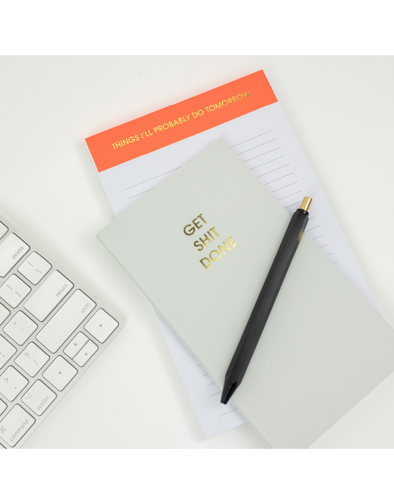 CHEZ GAGNE Things I'll Probably Do Tomorrow Lined Notepad - Peach