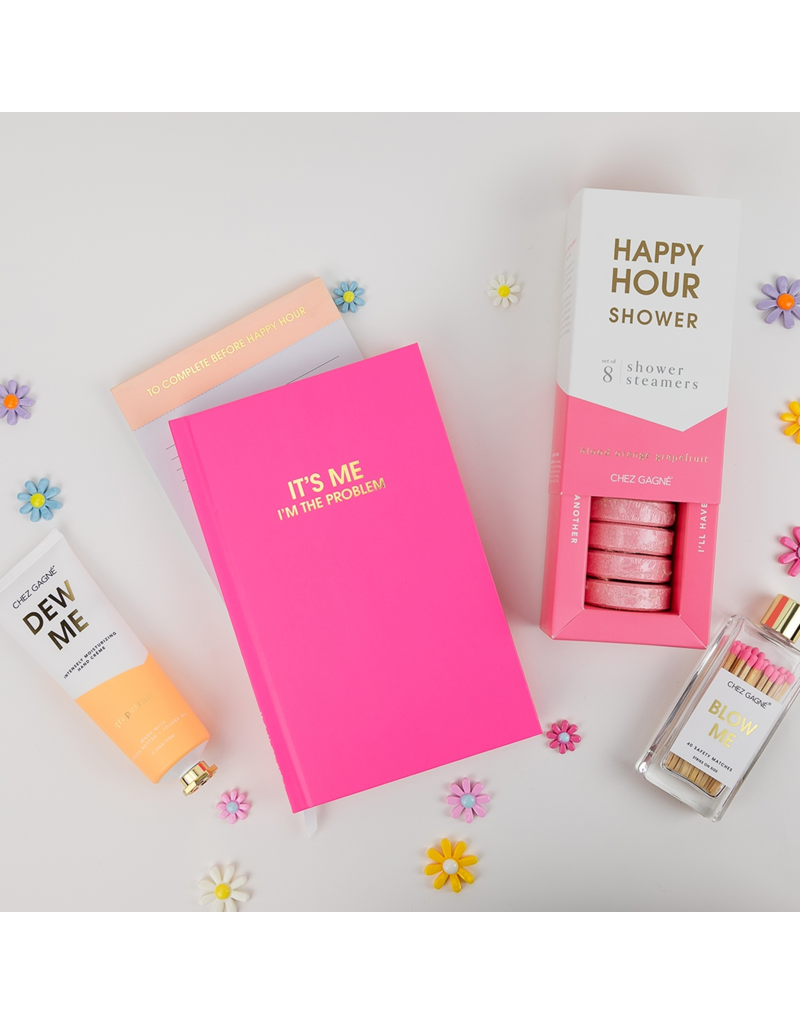 CHEZ GAGNE To Complete Before Happy Hour Lined Notepad - Peach