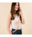 Hold The Phone Crossbody Chain in Peach