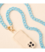 THE DARLING EFFECT Hold The Phone Crossbody Chain in Ocean Blue