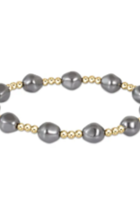 ENEWTON DESIGN Admire 3mm Bead Bracelet - Dark Grey Pearl/Gold