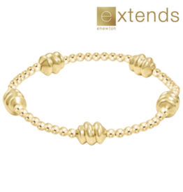 ENEWTON DESIGN Extends Admire Pattern 3mm Bead Bracelet - Gold