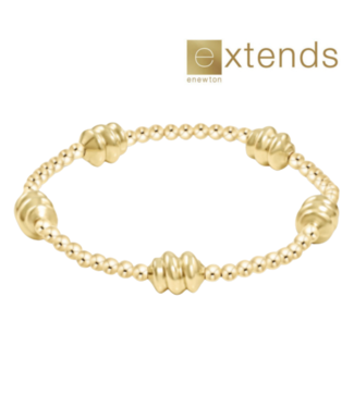 ENEWTON DESIGN Extends Admire Pattern 3mm Bead Bracelet - Gold
