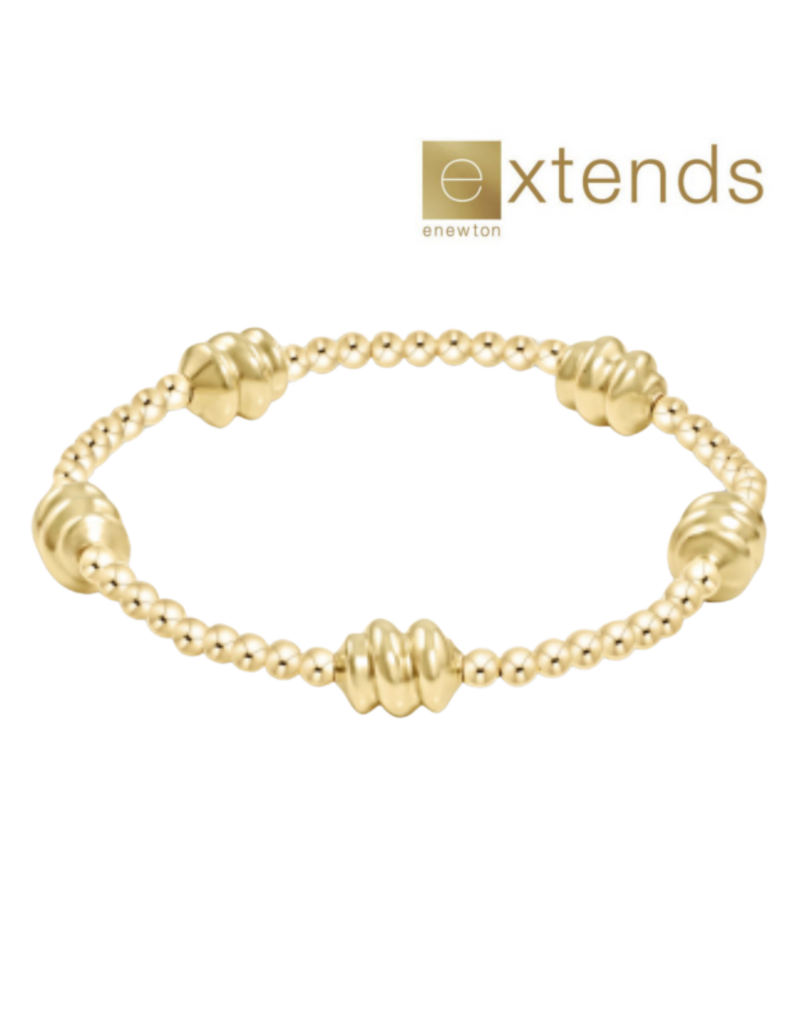 ENEWTON DESIGN Extends Admire Pattern 3mm Bead Bracelet - Gold