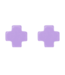 ENEWTON DESIGN Signature Cross Stud Earrings - Purple/Gold