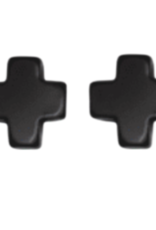 ENEWTON DESIGN Signature Cross Stud Earrings - Onyx/Gold