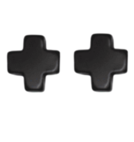 ENEWTON DESIGN Signature Cross Stud Earrings - Onyx/Gold