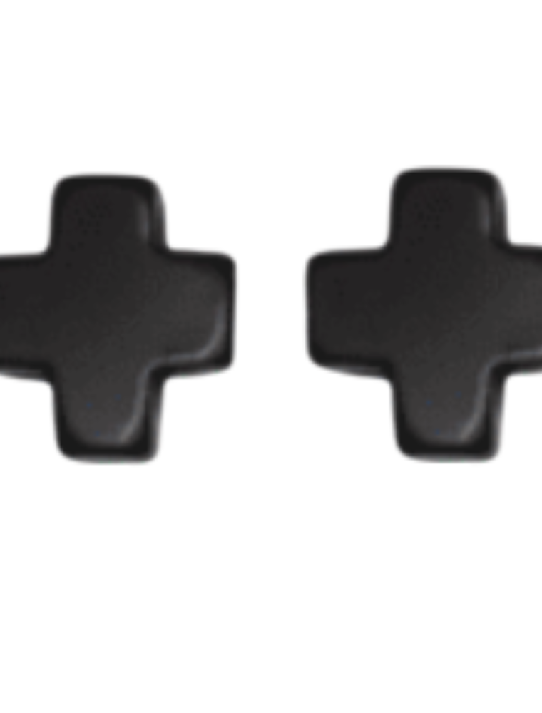 ENEWTON DESIGN Signature Cross Stud Earrings - Onyx/Gold