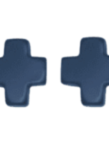 ENEWTON DESIGN Signature Cross Stud Earrings - Navy/Gold