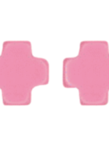 ENEWTON DESIGN Signature Cross Stud Earrings - Bright Pink/Gold