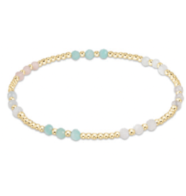 ENEWTON DESIGN Joy Pattern 3mm Bead Bracelet in Hot Mess SS25/Gold