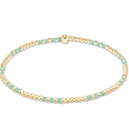 ENEWTON DESIGN Hope Joy 2mm Bead Bracelet in Mint/Gold