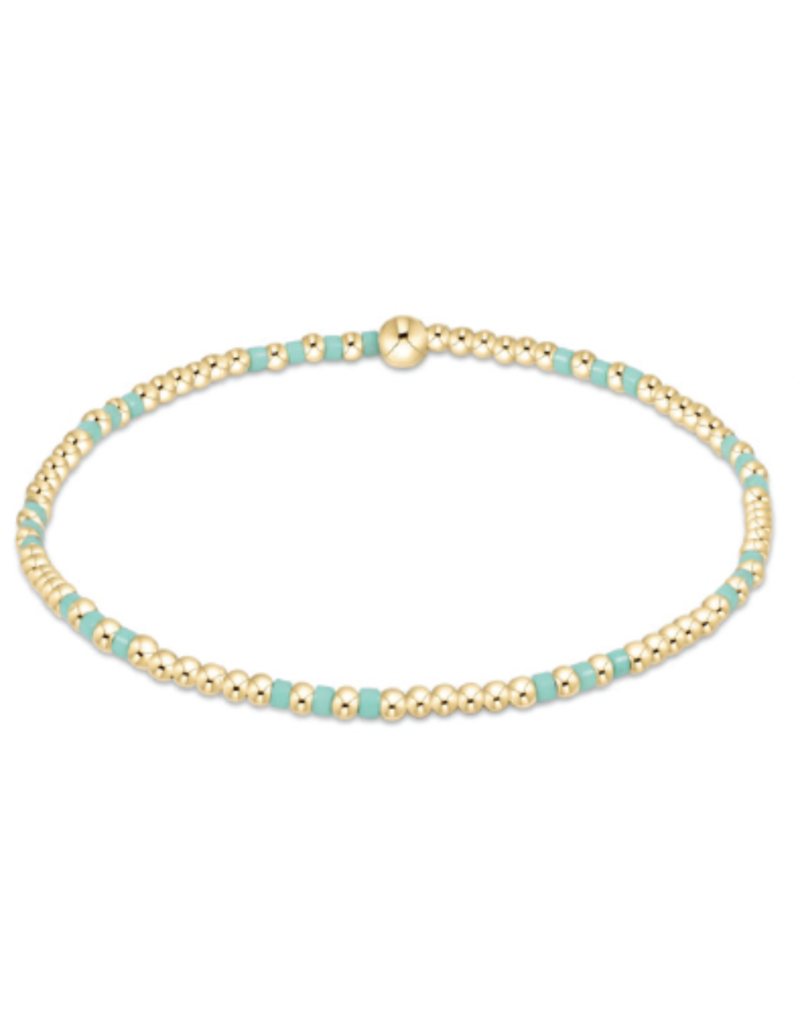 ENEWTON DESIGN Hope Joy 2mm Bead Bracelet in Mint/Gold