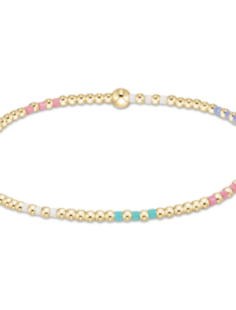 ENEWTON DESIGN Hope Joy 2mm Bead Bracelet in Hot Mess SS25/Gold