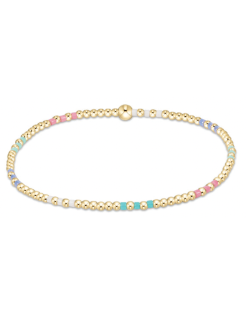 ENEWTON DESIGN Hope Joy 2mm Bead Bracelet in Hot Mess SS25/Gold