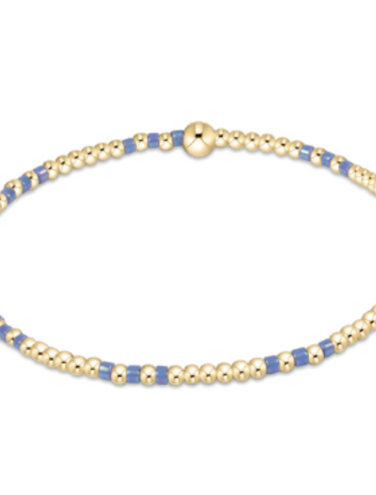 ENEWTON DESIGN Hope Joy 2mm Bead Bracelet in Bright Blue/Gold
