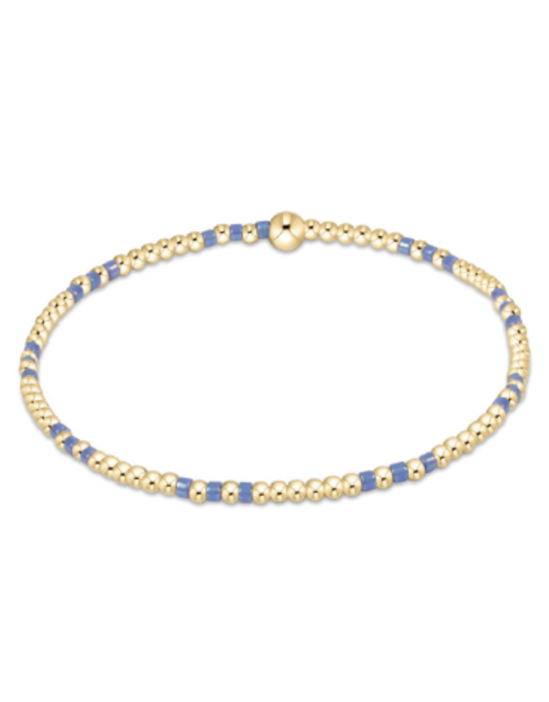 ENEWTON DESIGN Hope Joy 2mm Bead Bracelet in Bright Blue/Gold
