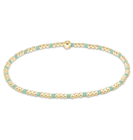 ENEWTON DESIGN Hope Sincerity 2mm Bead Bracelet - Mint/Gold