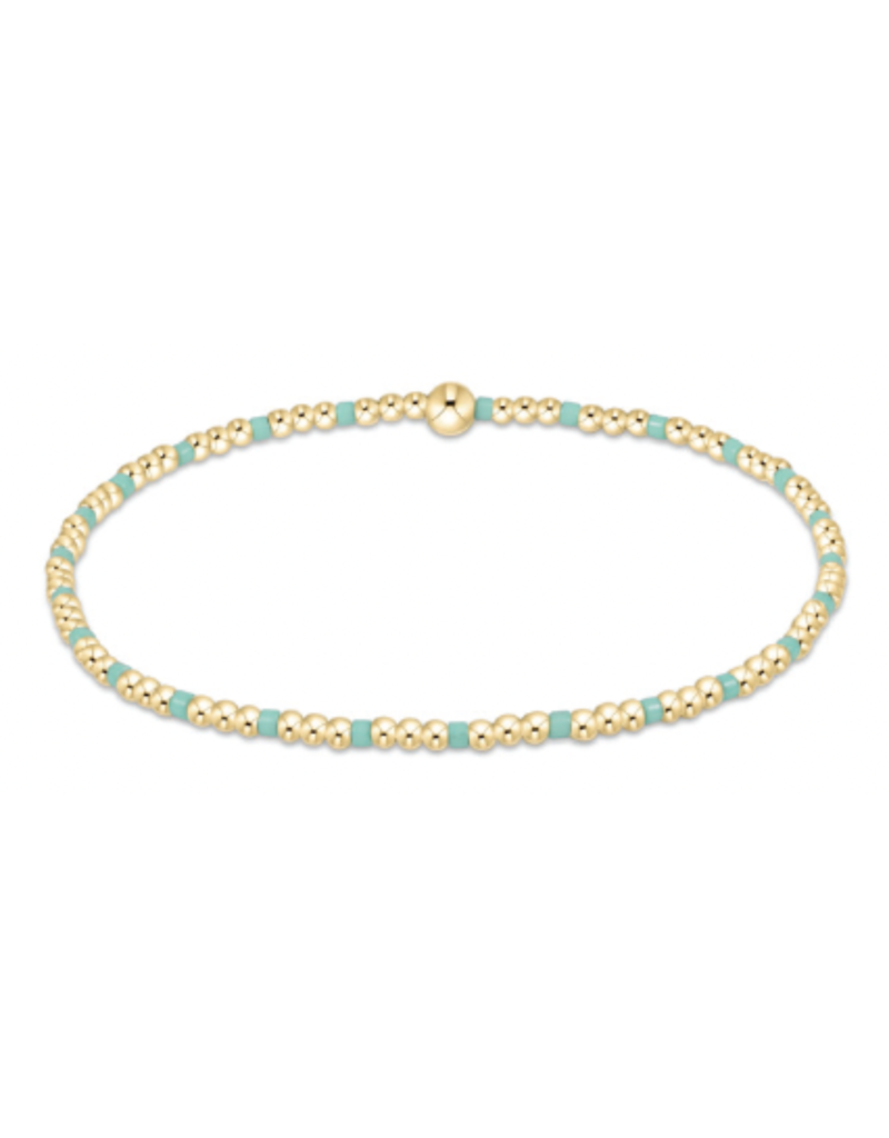 ENEWTON DESIGN Hope Sincerity 2mm Bead Bracelet - Mint/Gold