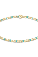 ENEWTON DESIGN Hope Sincerity 2mm Bead Bracelet - Turquoise/Gold