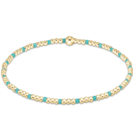 ENEWTON DESIGN Hope Sincerity 2mm Bead Bracelet - Turquoise/Gold