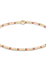 ENEWTON DESIGN Hope Sincerity 2mm Bead Bracelet - Bright Pink/Gold
