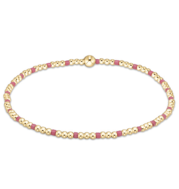 ENEWTON DESIGN Hope Sincerity 2mm Bead Bracelet - Bright Pink/Gold