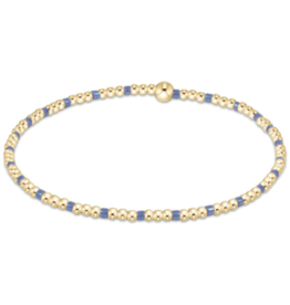 ENEWTON DESIGN Hope Sincerity 2mm Bead Bracelet - Bright Blue/Gold