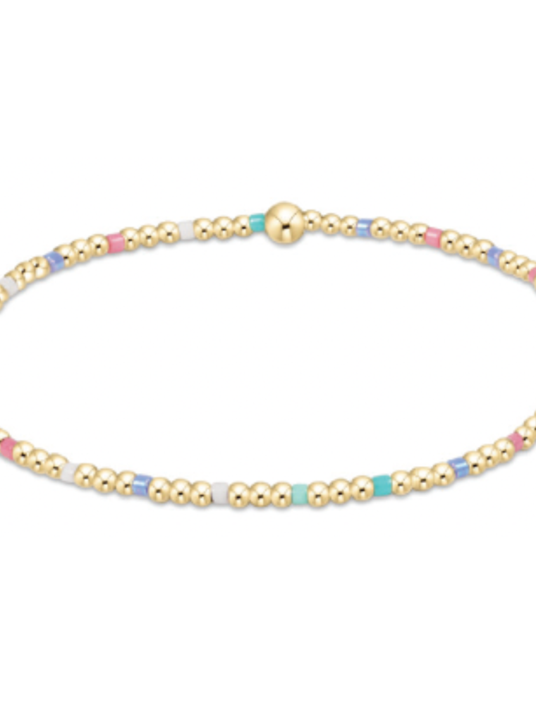 ENEWTON DESIGN Hope Sincerity 2mm Bead Bracelet - Hot Mess SS25/Gold