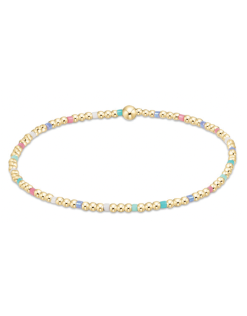 ENEWTON DESIGN Hope Sincerity 2mm Bead Bracelet - Hot Mess SS25/Gold