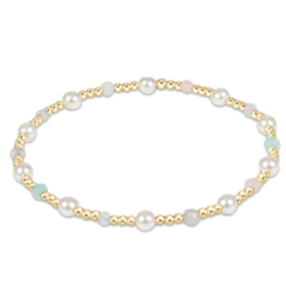 ENEWTON DESIGN Pearl Sincerity Pattern 4mm Bead Bracelet in Hot Mess SS25/Gold