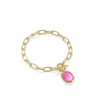 KENDRA SCOTT DESIGN Daphne Gold Link and Chain Bracelet in Azalea Illusion