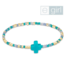ENEWTON DESIGN eGirl Hope Unwritten Signature Cross Bracelet - Man, I Teal Like A Woman/Gold