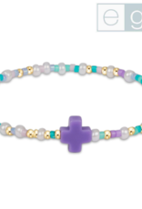 ENEWTON DESIGN eGirl Hope Unwritten Signature Cross Bracelet - How Do You Lilac Me Now?/Gold ENEWTON DESIGN eGirl Hope Unwritten Signature Cross Bracelet - How Do You Lilac Me Now?/Gold