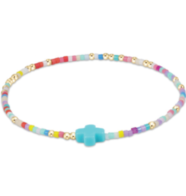 ENEWTON DESIGN Hope Unwritten Signature Cross Bracelet - Hot Mess/Gold