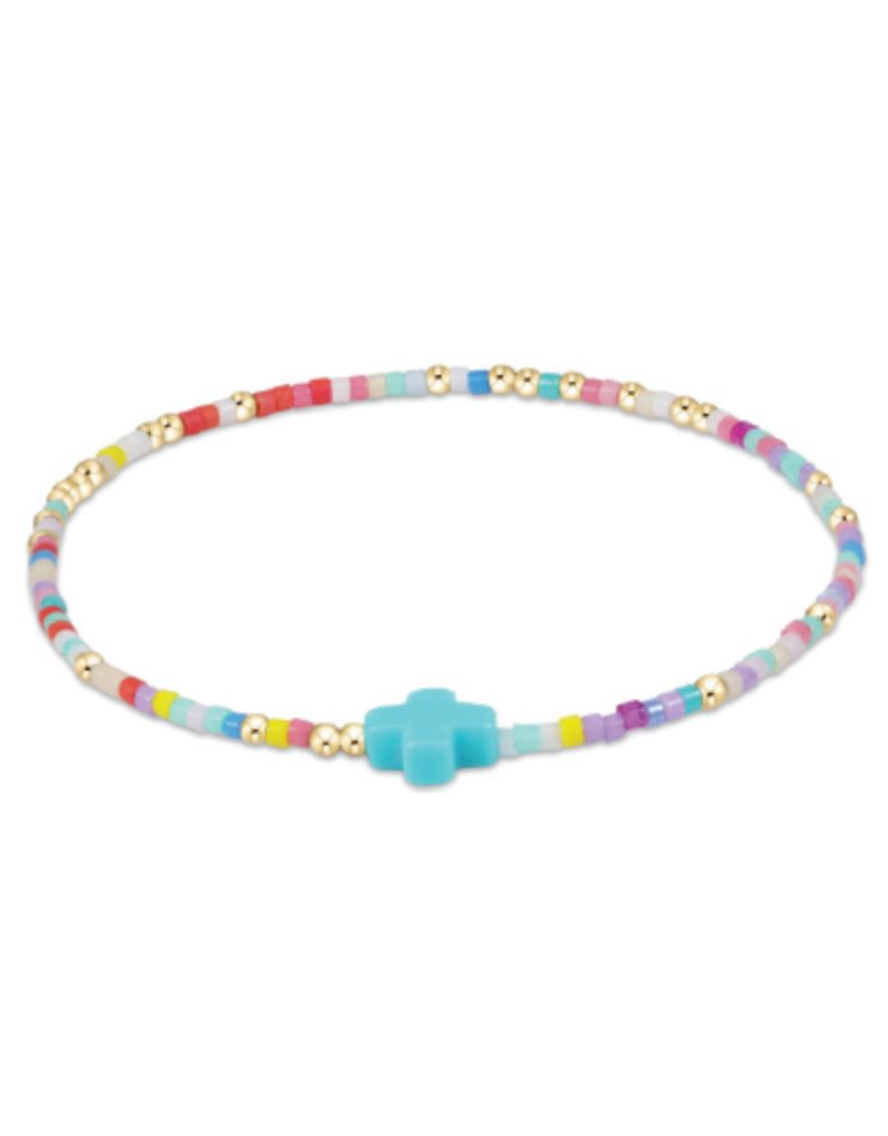 ENEWTON DESIGN Hope Unwritten Signature Cross Bracelet - Hot Mess/Gold