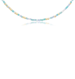 ENEWTON DESIGN Hope Unwritten 15" Choker Necklace - Man, I Teal Like A Woman/Gold