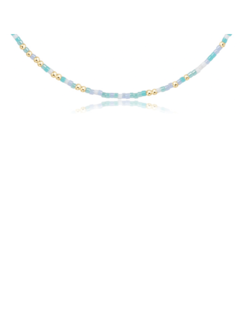 ENEWTON DESIGN Hope Unwritten 15" Choker Necklace - Man, I Teal Like A Woman/Gold