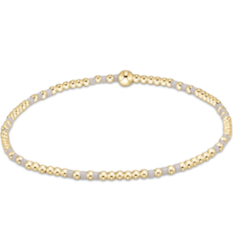 ENEWTON DESIGN Hope Joy 2mm Bead Bracelet in White/Gold