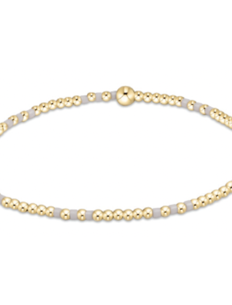 ENEWTON DESIGN Hope Joy 2mm Bead Bracelet in White/Gold